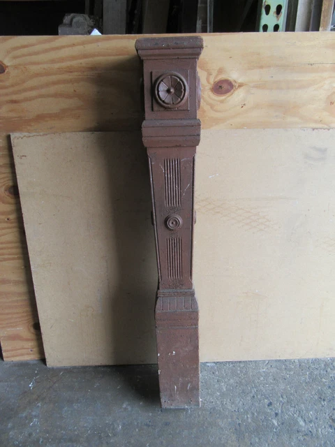 ~ Antique Carved Oak Newel Post ~ 47.5 Inches Tall ~  Architectural Salvage ~ 9