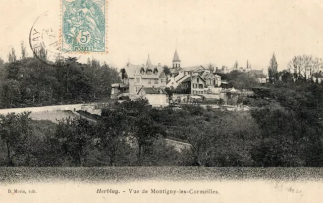 *10604 cpa Herblay - view of Montigny les Cormeilles