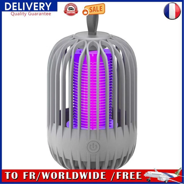 Pest Control Lights LED Bug Trap Mute Luring Mosquito Killer Lamp (Grey)