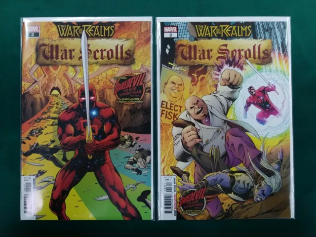 Marvel War of the Realms War Scrolls  2 3 set 2019