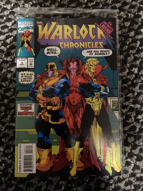 Warlock Chronicles #3 VF (1994) Marvel Mephisto Adam Warlock Thanos Infinity War