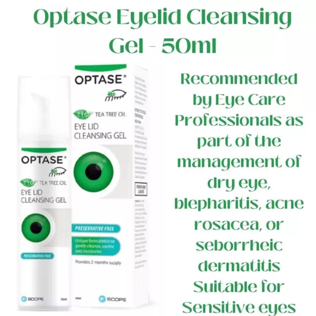 Optase Tea Tree Oil Eye Lid Cleansing Gel BRAND NEW & BOXED