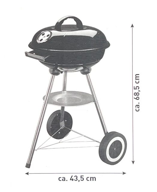 Kugelgrill Standgrill Holzkohlegrill Rundgrill BBQ Allround Grill mit Deckel NEU