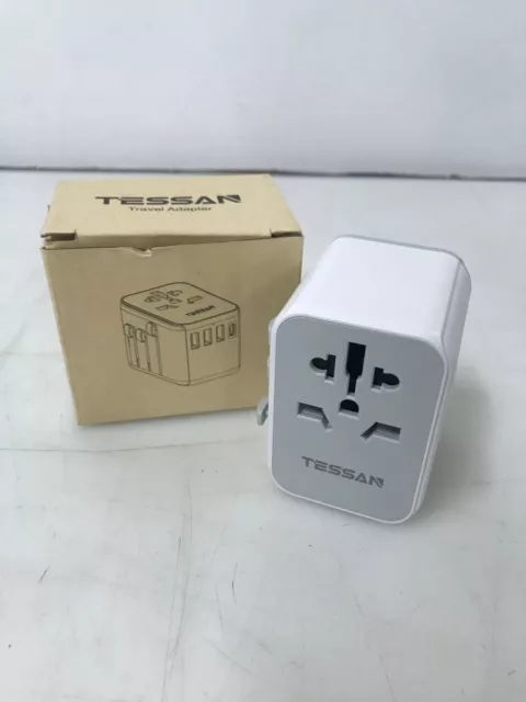 Adaptador de viaje TESSAN Enchufe de viaje universal en todo el mundo con 3...