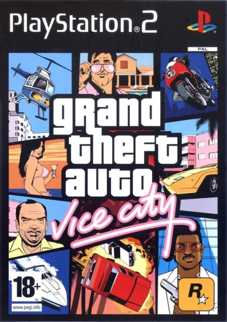 PlayStation 2 PS2 Grand Theft Auto Vice City UK PAL Game No Manual *Pre-Owned #D