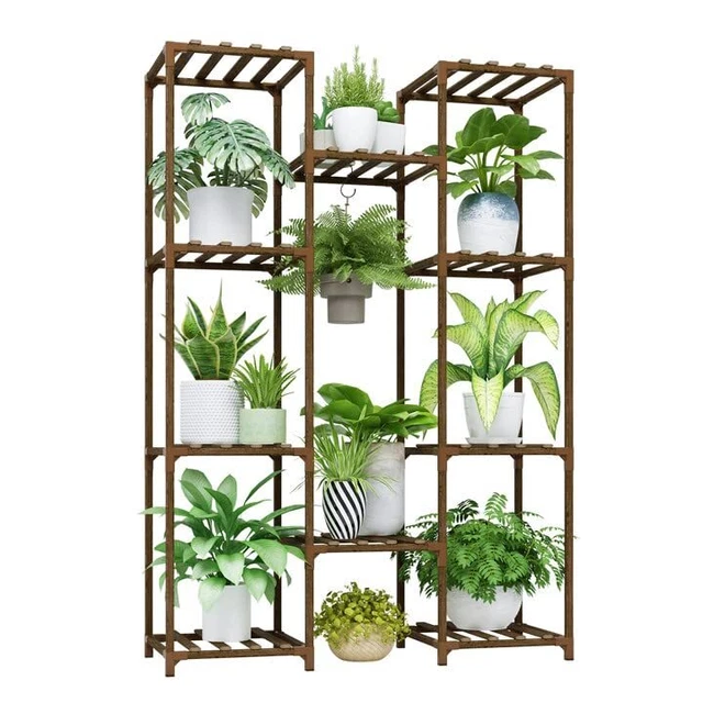 Plant Stand Indoor Hanging Plant Shelf Tall Large Plant Holder Wood for