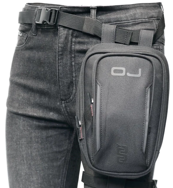 Marsupio Da Gamba OJ Track - Nero, 15x21x5 Cm, 1.5L - Perfetto Per Corsa E Sport