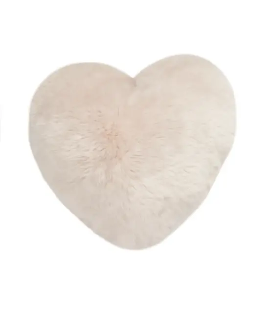 Nordstrom At Home Cuddle Up Faux Fur Pink Heart Accent Pillow