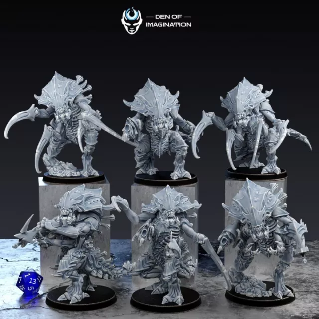 Hive Kelth Warriors, Proxy Tabletop Miniaturen für Wargaming