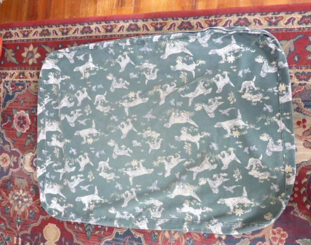 Ll Bean Large Rectangular Dog Bed Cover With English Setters