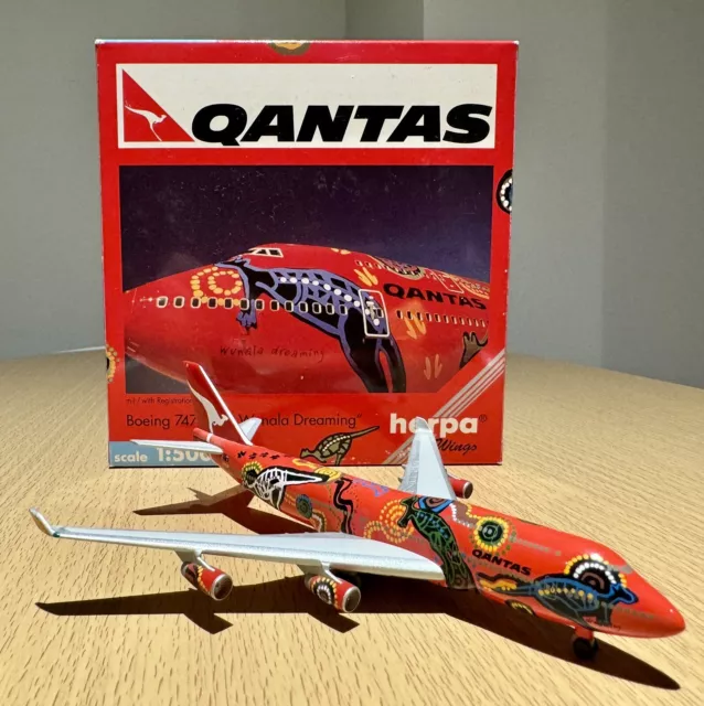 Herpa Wings 1/500 Qantas Boeing 747-400 ‘Wunala Dreaming’