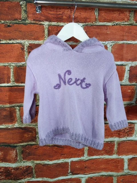 Pacchetto Felpa Con Cappuccio Bambina Età 6-9 Mesi Next Jojo Mamma Bebe Cardigan Maglia 74Cm 3
