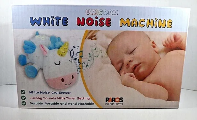 Máquina de ruido blanca para bebé - felpa portátil - unicornio de Paros productos totalmente nueva