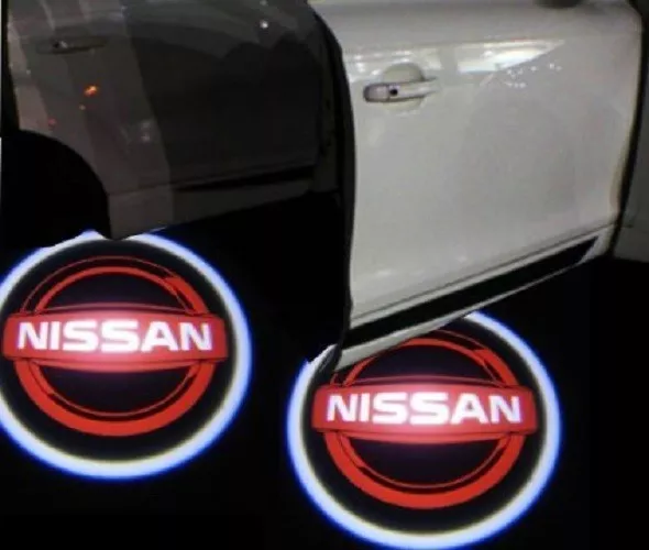 Coppia Luci Nissan Proiettori Led Logo Ghost Shadow Sportello Luce Portiera 2