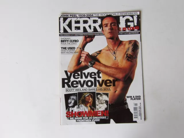 Kerrang: Nov 2004 Samtrevolver / Biffy Clyro / The Used / John Peel