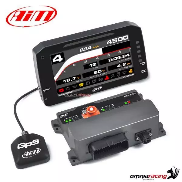 Kit PDM08 AIM Cruscotto digitale TFT D 6" Icons per auto con modulo GPS 400