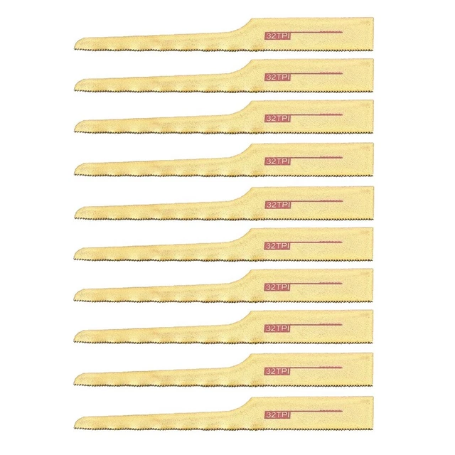 10 pièces ensemble de lames de scie pneumatique pour automobile métal travail