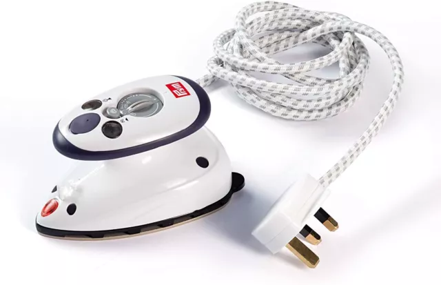 Prym Mini Steam Iron in white with UK Plug