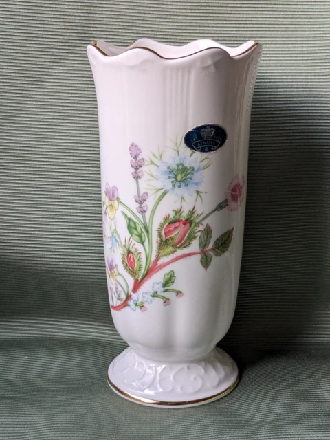 Large Ansley Vase "Wild Tudor" Collection 16.5 X 8cm