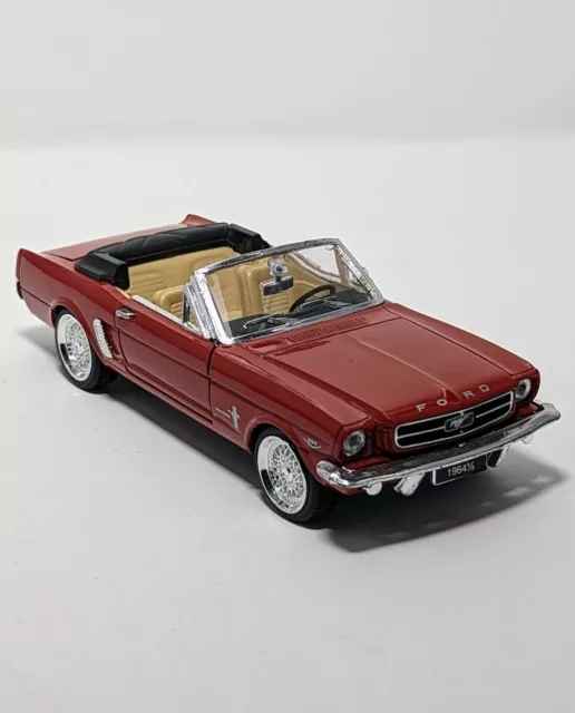 Dark 🍒 1:24 Scale Ford Mustang Convertible 1964 Alloy Convertible Model