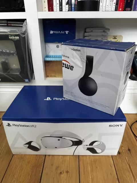 Sony Playstation VR2 ( PSVR2 ) With Sony PS5 Pulse 3D Wireless Headset Bundle