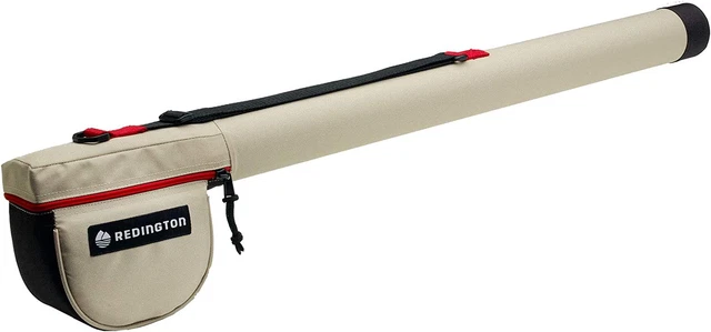 Fly Rod Travel Case, Plastic Reinforced Caps, Adjustable Shoulder Strap