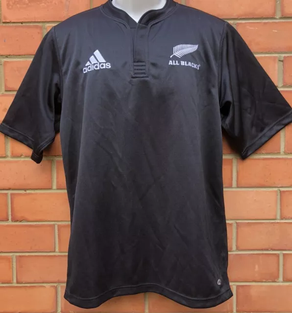 NZ All Blacks Rugby Union Players Replica Jersey Black Noir Size Small