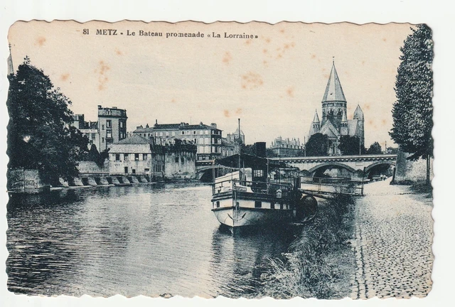 METZ - Moselle - CPA 57 - Le Bateau Promenade la Lorraine