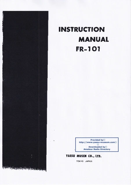 Module Yaesu FR-101 – 144 MHz (2 Mètres) – Émetteur-récepteur Radioamateur, Occasion