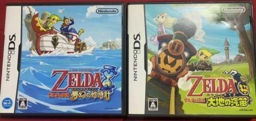 NINTENDO DS THE Legend of Zelda Phantom Hourglass Spirit Tracks