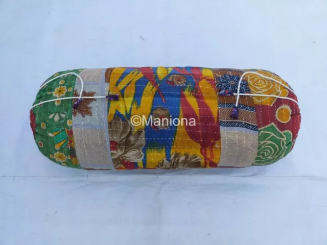 Assorated 5 pcs lot kantha quilted cotton floral sofa bed deewan set cushions