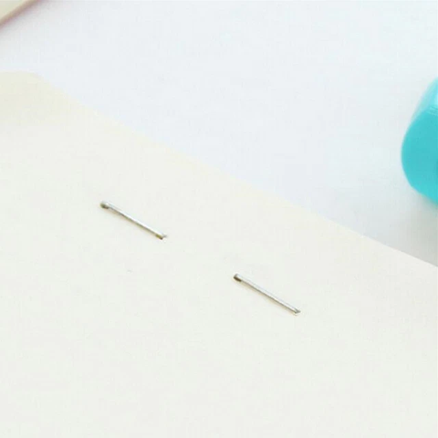 1Pack 10mm Creative Silver Stainless Steel Staples Office Binding SupplyY-*-