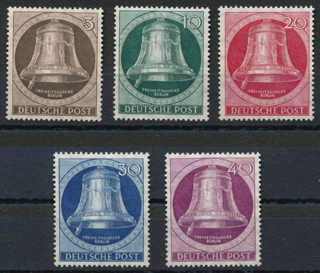 Berlin Nr. 75-79 postfrisch Freiheitsglocke Klöppel links #202676