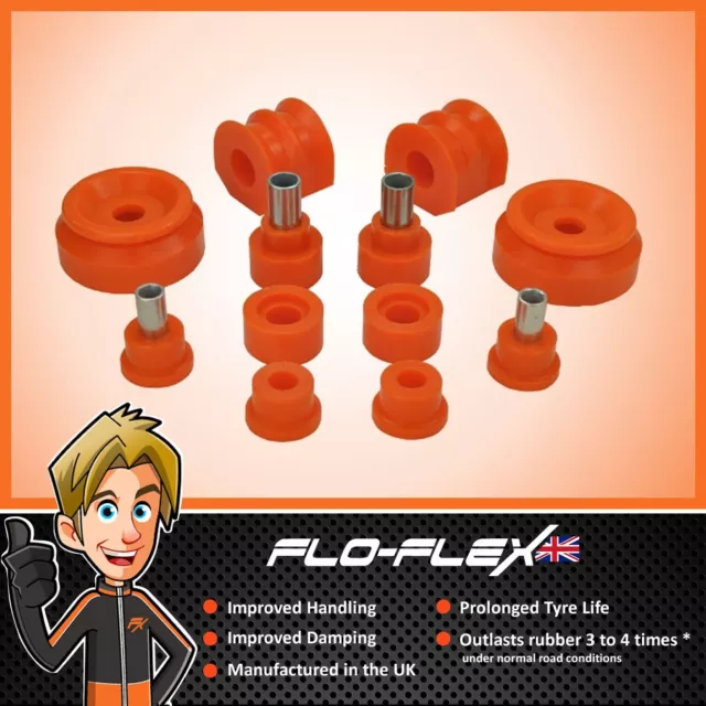 Ford Sierra Cosworth Front Bushes Kit in Poly Polyurethane Flo-Flex