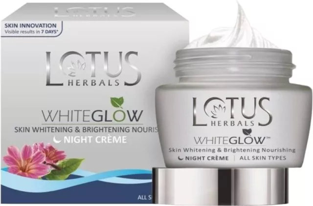 Lotus Herbals White Glow Skin Whitening & Brightening Nourishing Night Cream 60g