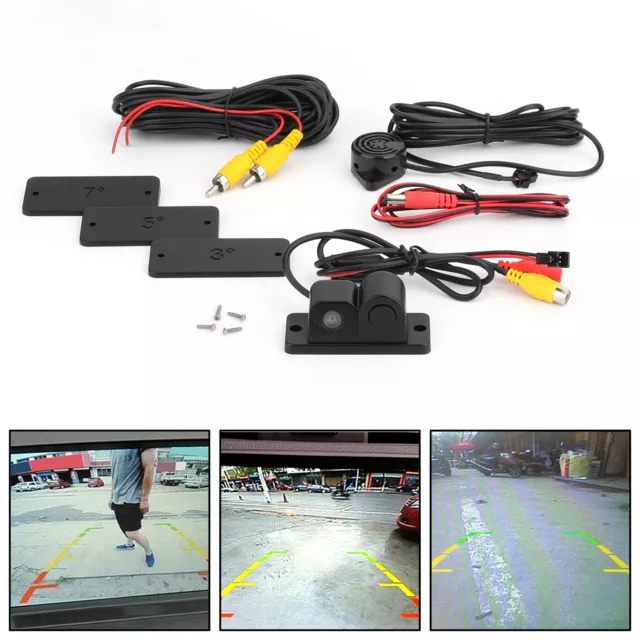 Sound Alarm + Parking Sensor Radar + Voiture Caméra de Recul 3 in 1 System Kit
