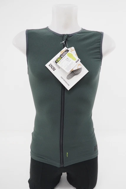 New! IXS Flow Upper Body Protective Back Protective Medium/Large Grey Breathable