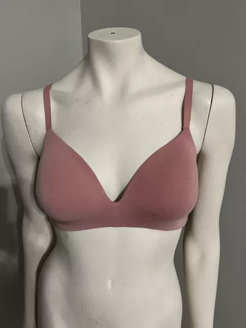 Gap Body Breathe Wireless Adjustable Straps Padded Passion Rose NWT Bra Size 34D