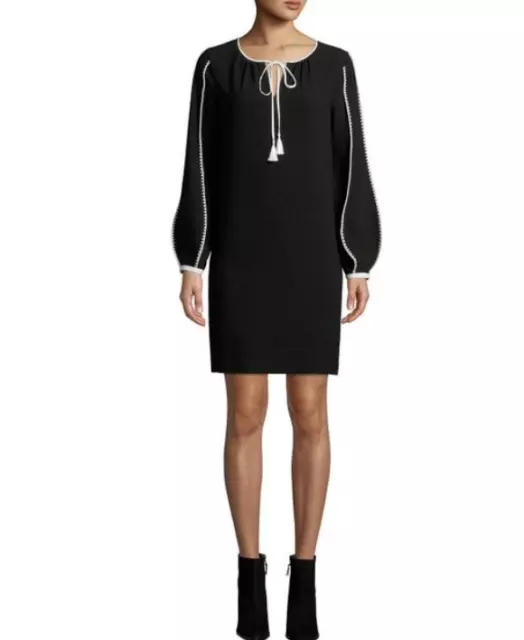 Elie Tahari Woman's Attina Mini Dress Black $398.00 NWT Size XS 2