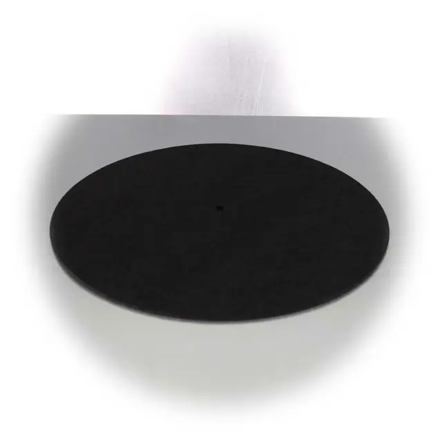 Plattentellerauflage PM2 schwarz antistatisch, Palttenspieler Filz-Matte, 3mm LP 3