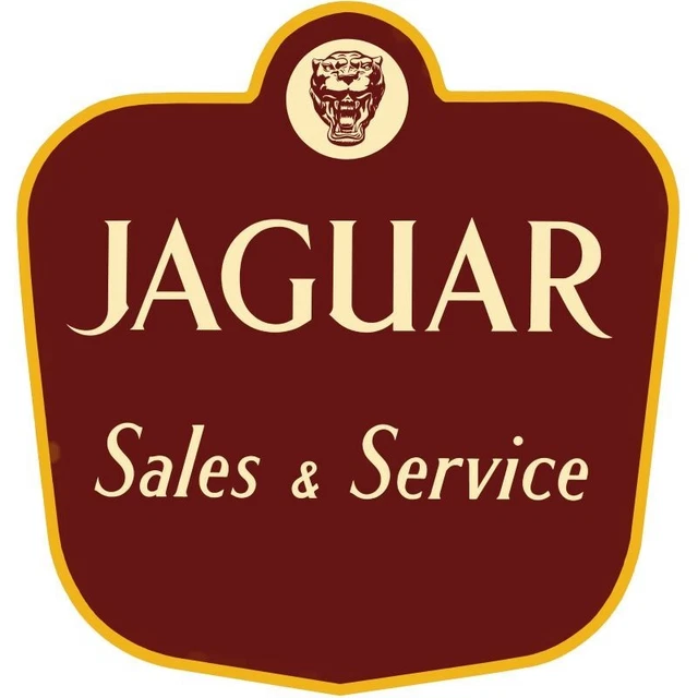 JAGUAR AUTOMOBILES SALES & SVC DIECUT NEW 18" Tall Sign USA STEEL 3 lbs
