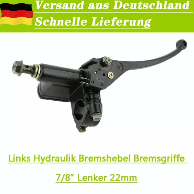 Motorrad Quad Links Hydraulik Bremshebel Bremsgriffe 7/8" Lenker 22mm für ATV