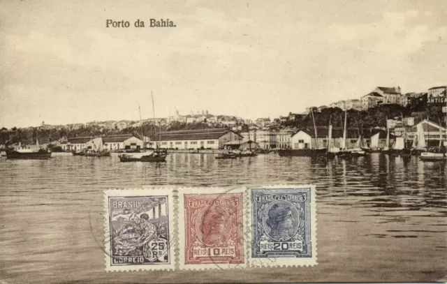 brazil, SALVADOR, Bahia, Porto, Harbour Scene (1910s) Postcard