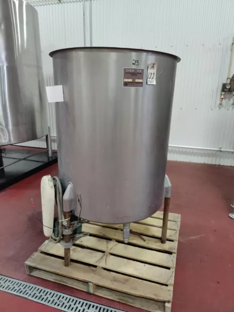 226 Gallon Chem-Tek Stainless Steel Mixing Tank