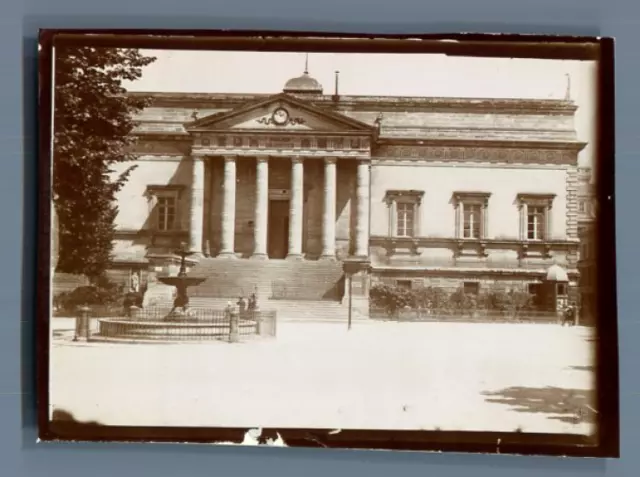 France, Angoulême, Palais de Justice  Vintage citrate print.  Tirage citrate
