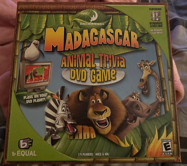 DREAMWORKS MADAGASCAR DVD Animal Trivia Game For 14 Players 2005 £8.00