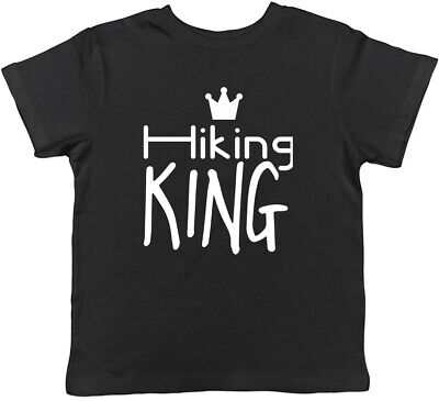 Hiking King Childrens Kids T-Shirt Boys Girls