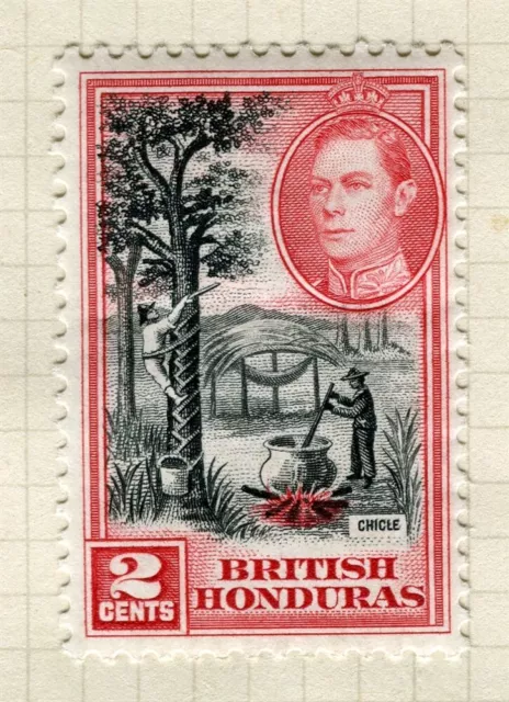 BRITISH HONDURAS; 1938 early GVI pictorial issue Mint hinged 2c. value