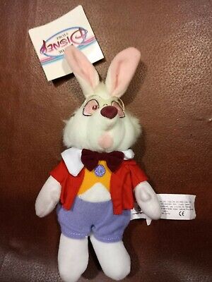 Disney Bean Bag Plush Alice in Wonderland White Rabbit 8 