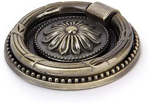 Antique Drawer Pulls Bronze Ring Dresser Knobs Round Drawer Handles Vintage